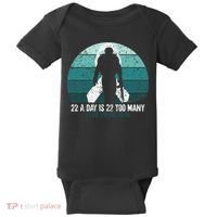 US Military Veterans Suicide Awareness PTSD Awareness Baby Bodysuit thumb 0