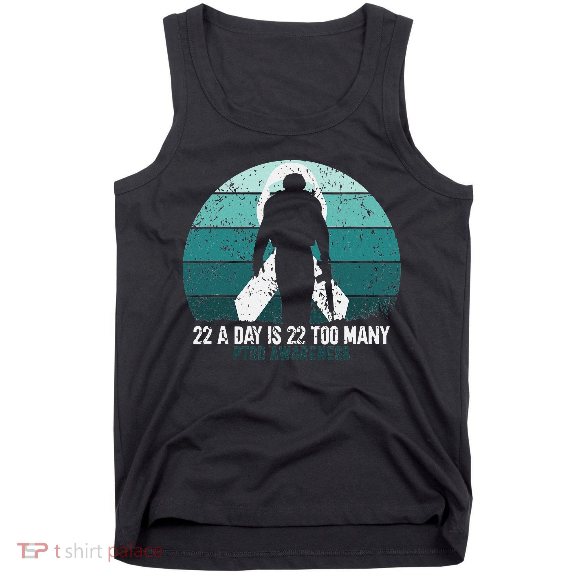 US Military Veterans Suicide Awareness PTSD Awareness Tank Top