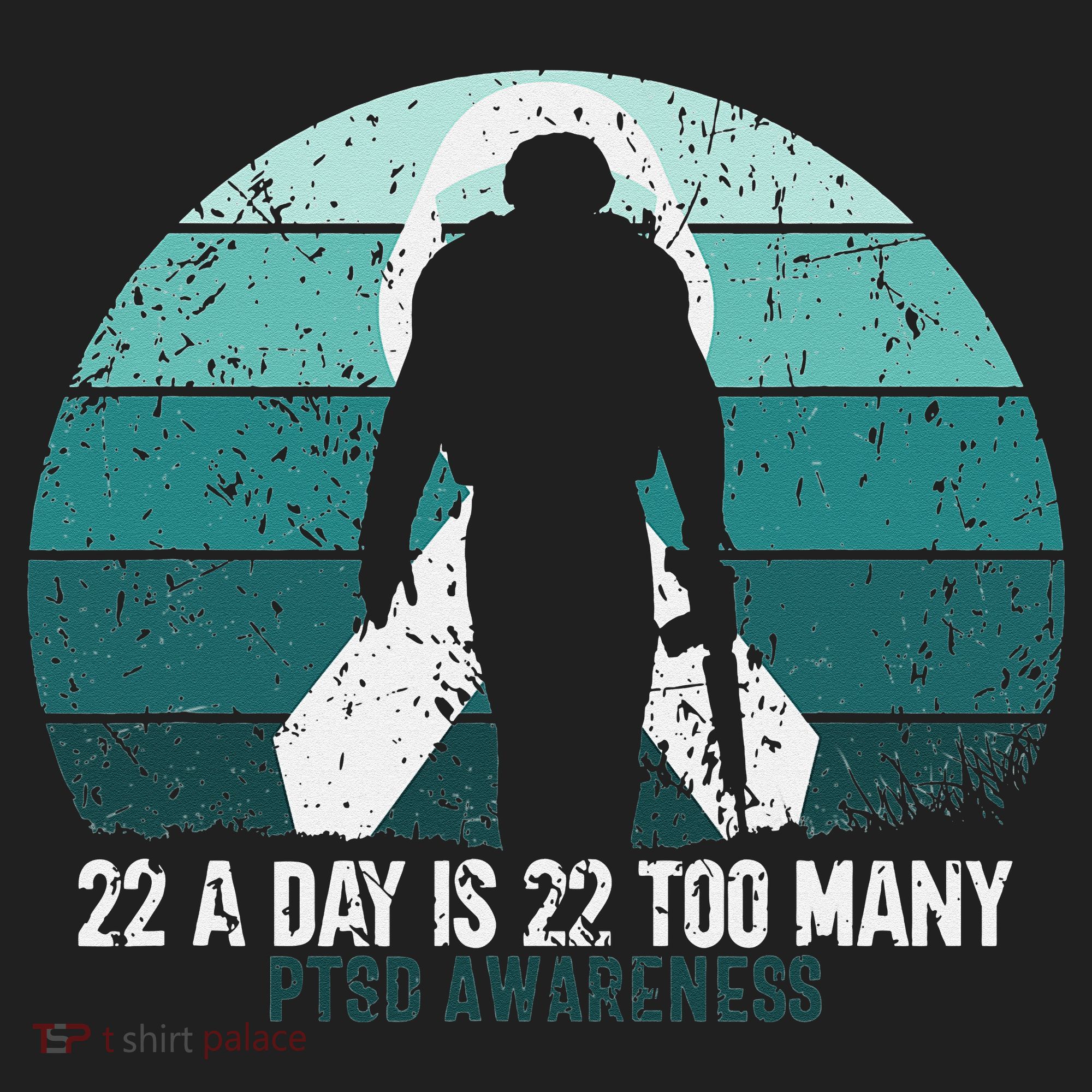US Military Veterans Suicide Awareness PTSD Awareness Golf Towel