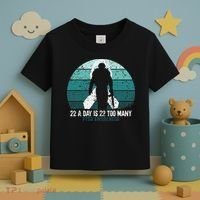 US Military Veterans Suicide Awareness PTSD Awareness Toddler T-Shirt thumb 3
