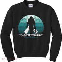 US Military Veterans Suicide Awareness PTSD Awareness Kids Sweatshirt thumb 0