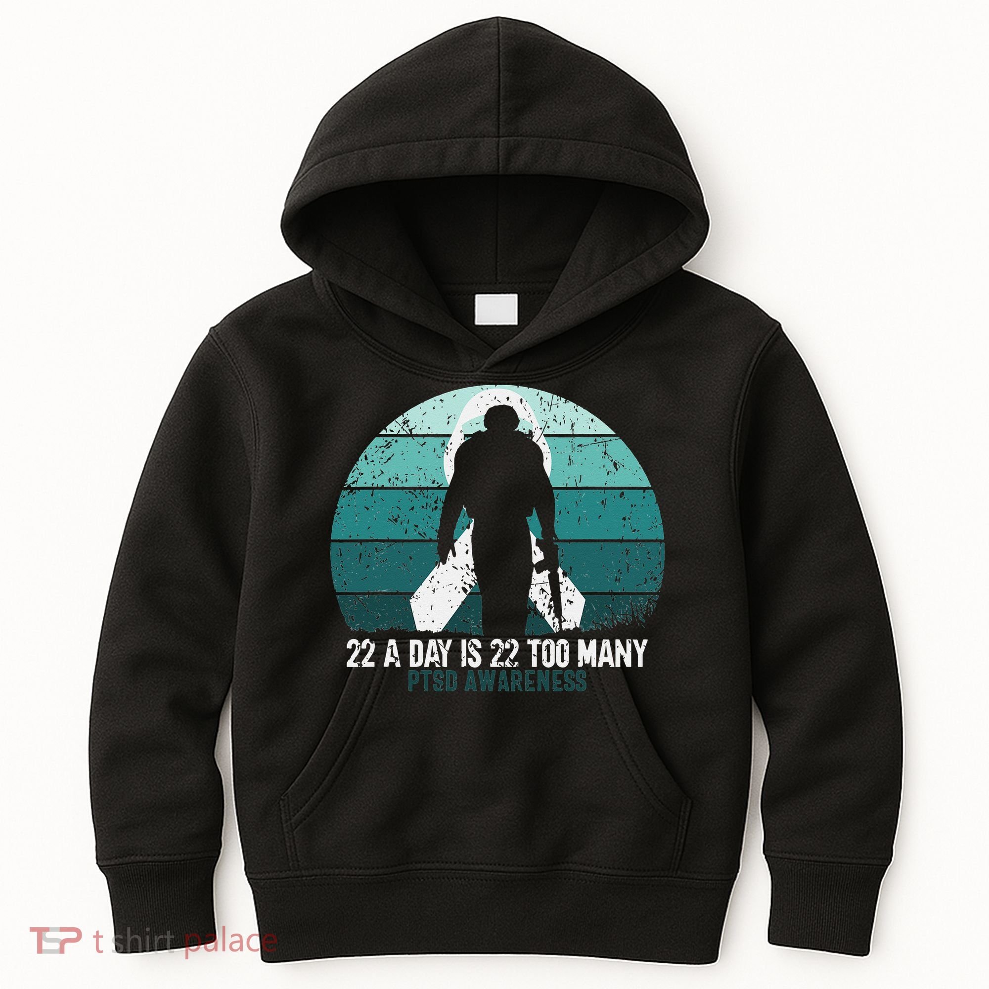 US Military Veterans Suicide Awareness PTSD Awareness Kids Hoodie