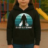 US Military Veterans Suicide Awareness PTSD Awareness Kids Hoodie thumb 3