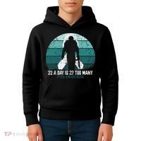 US Military Veterans Suicide Awareness PTSD Awareness Kids Hoodie thumb 4