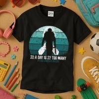 US Military Veterans Suicide Awareness PTSD Awareness Kids T-Shirt thumb 3