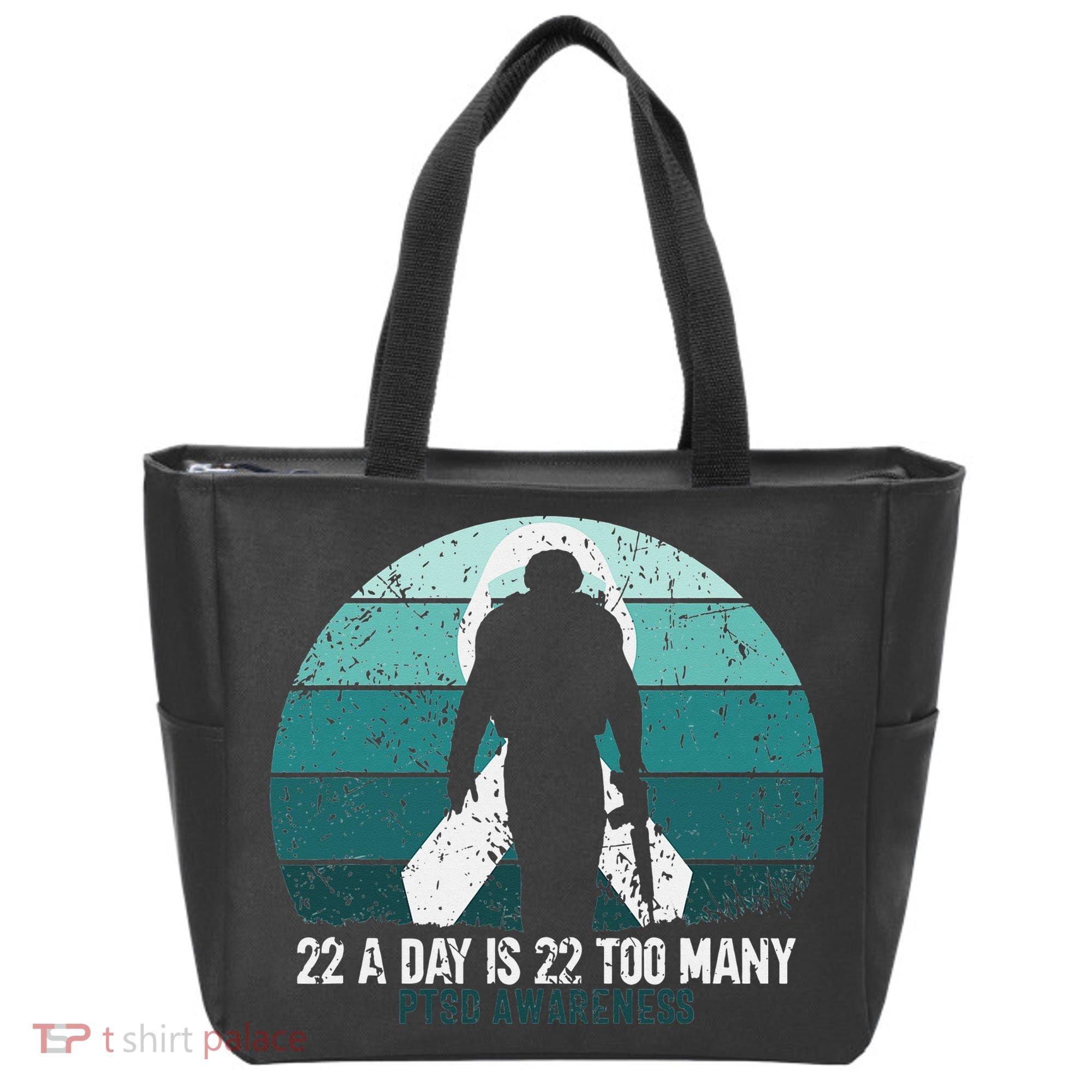 US Military Veterans Suicide Awareness PTSD Awareness Tote Bag