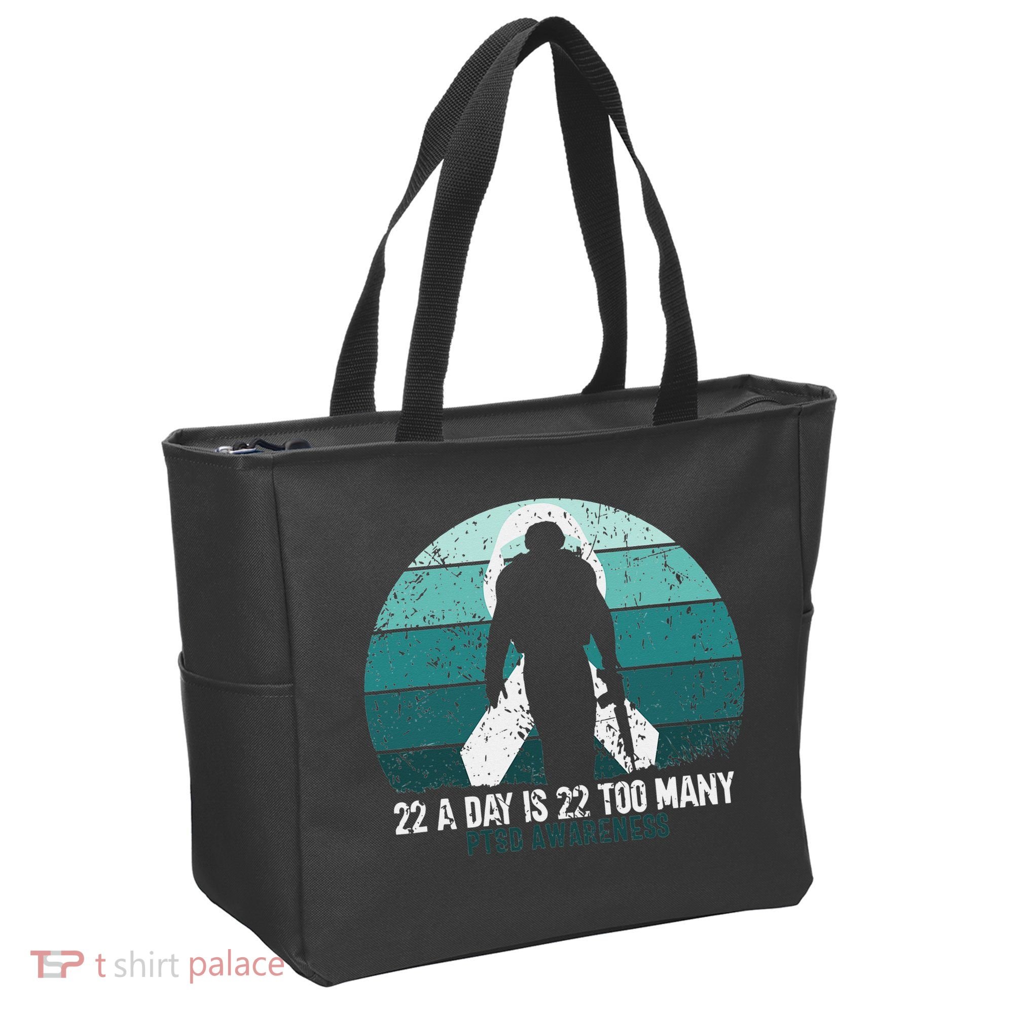 US Military Veterans Suicide Awareness PTSD Awareness Tote Bag