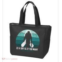 US Military Veterans Suicide Awareness PTSD Awareness Tote Bag thumb 3