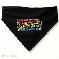 Unfortunately My Vibe Continues To Deteriorate USA-Made Doggie Bandana thumb 0