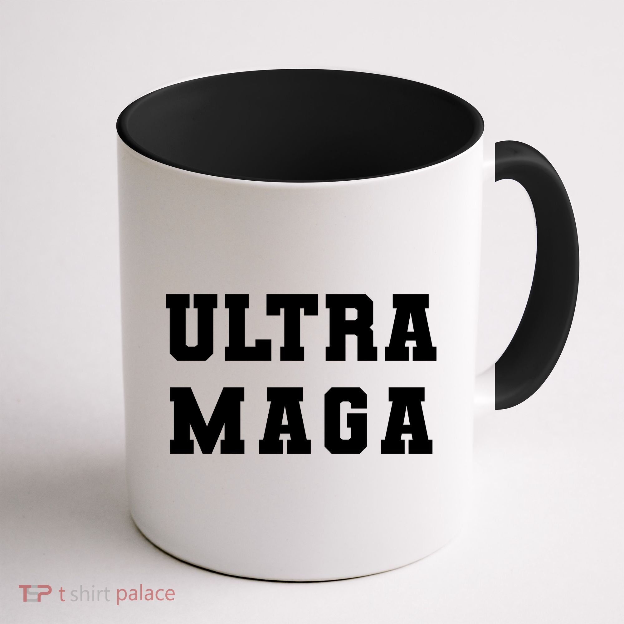 Ultra MAGA Varsity College Font Logo Coffee Mug