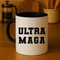 Ultra MAGA Varsity College Font Logo Coffee Mug thumb 4