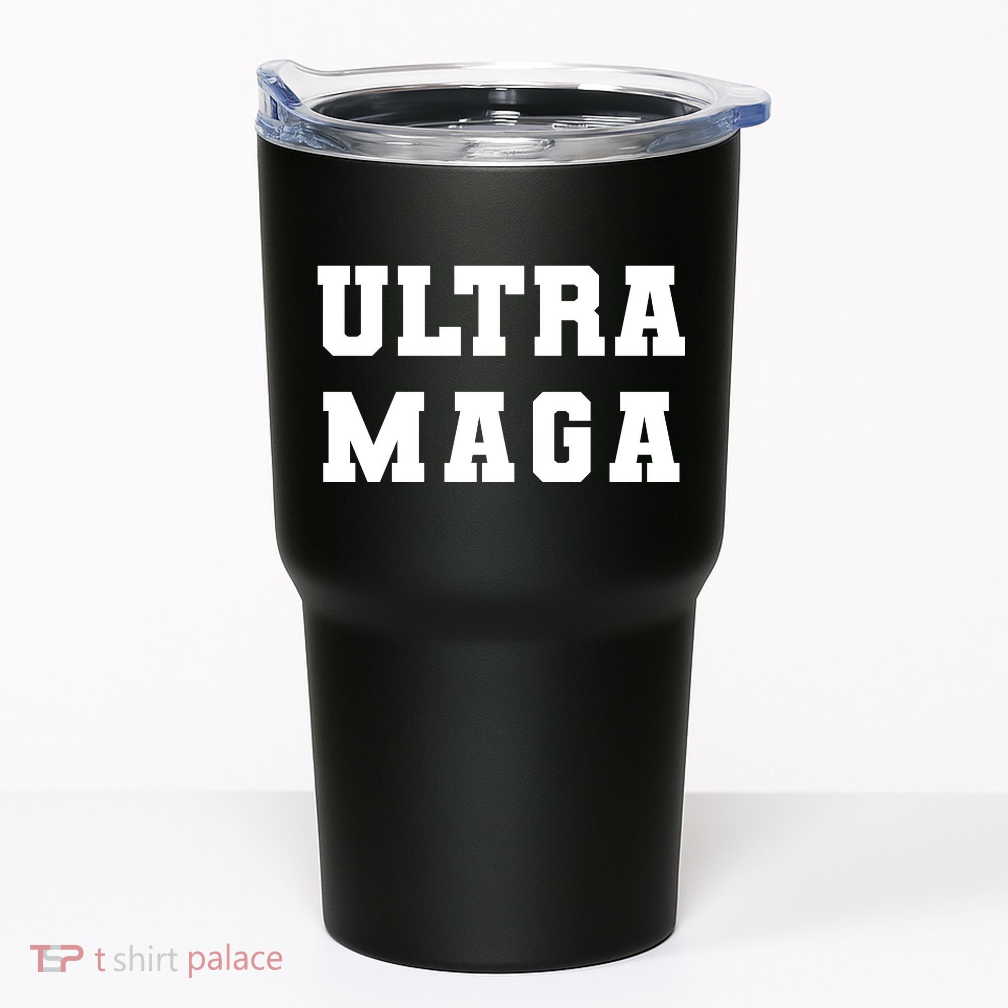 Ultra MAGA Varsity College Font Logo Tumbler
