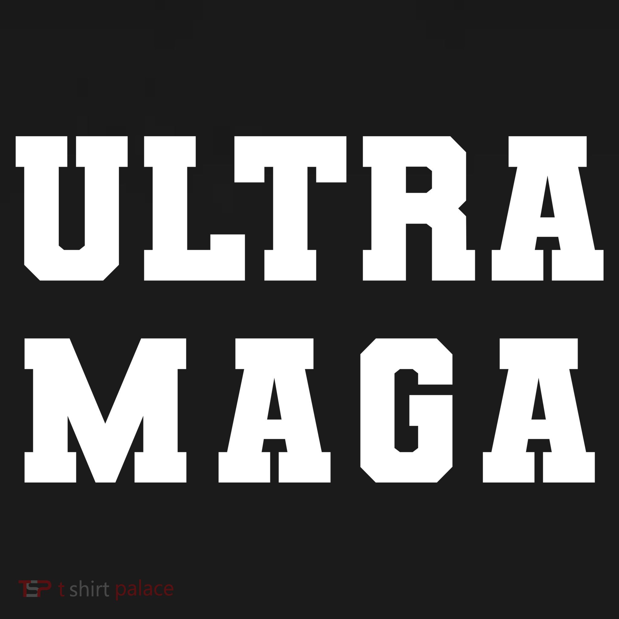 Ultra MAGA Varsity College Font Logo Ornament