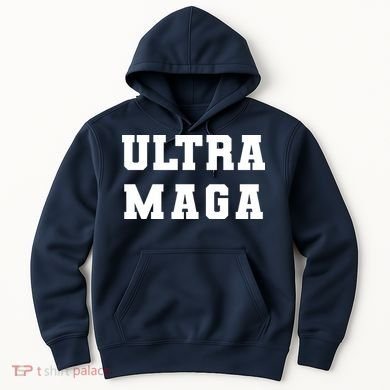 Ultra MAGA Varsity College Font Logo Hoodie