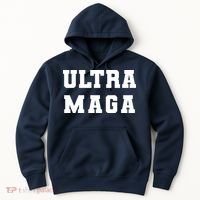 Ultra MAGA Varsity College Font Logo Hoodie thumb 0