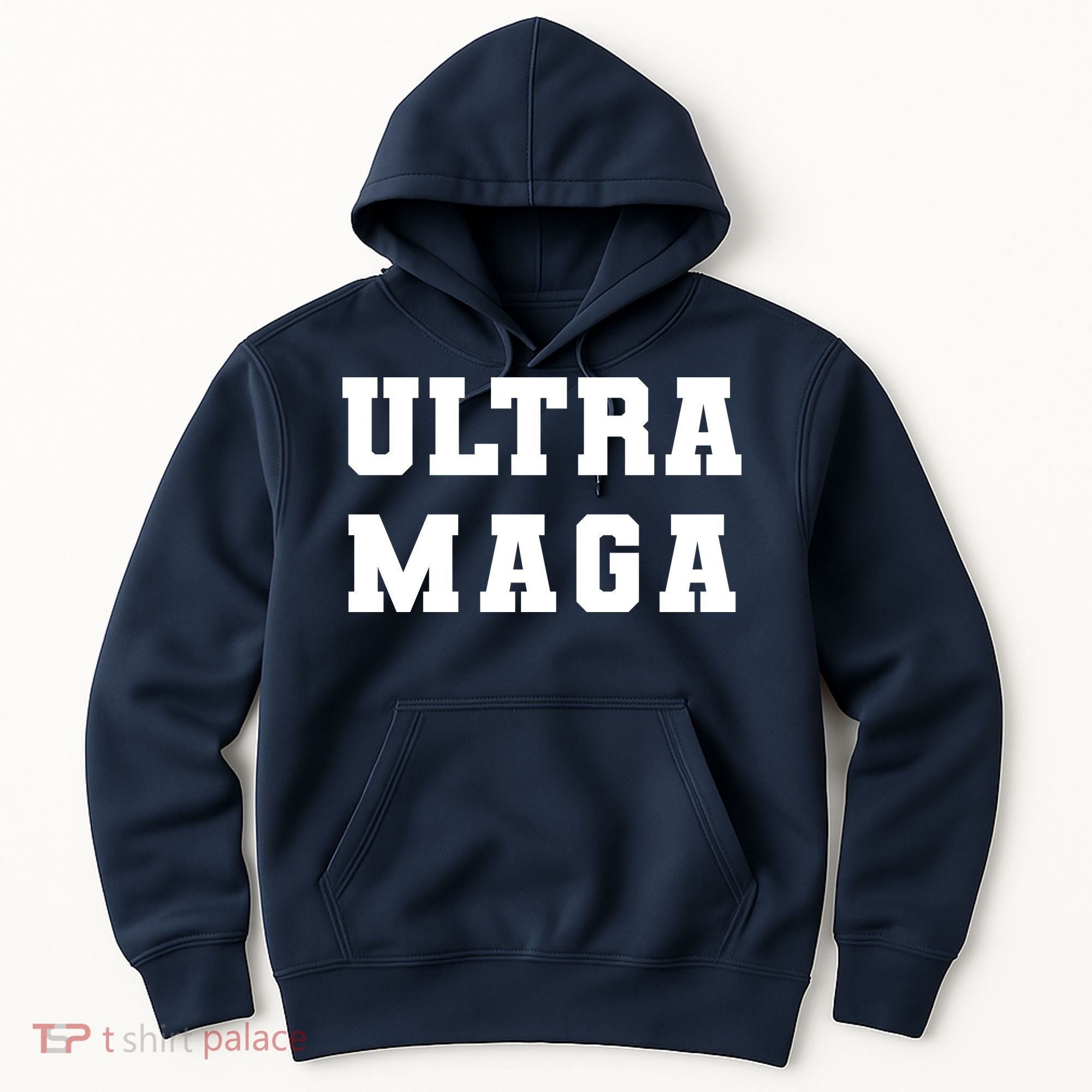 Ultra MAGA Varsity College Font Logo Hoodie
