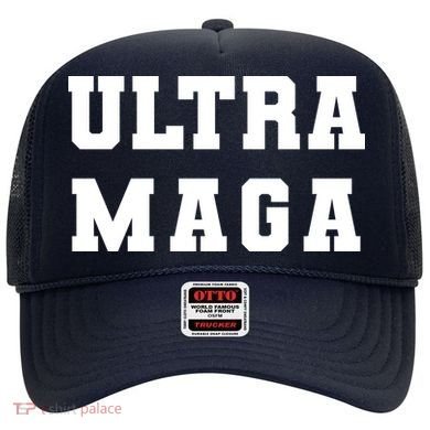 Ultra MAGA Varsity College Font Logo Hat