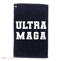 Ultra MAGA Varsity College Font Logo Golf Towel thumb 0