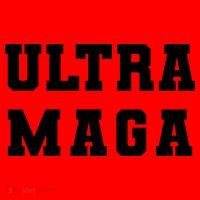 Ultra MAGA Varsity College Font Logo Santa Hat thumb 1