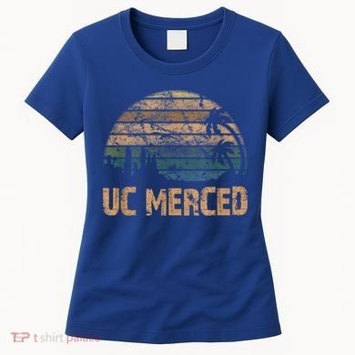UC Merced Vintage Sunset University Alumni Funny Women's T-Shirt