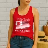 Ultra MAGA We The People Proud Betsy Ross Flag 1776 2022 Women's Tank Top thumb 2