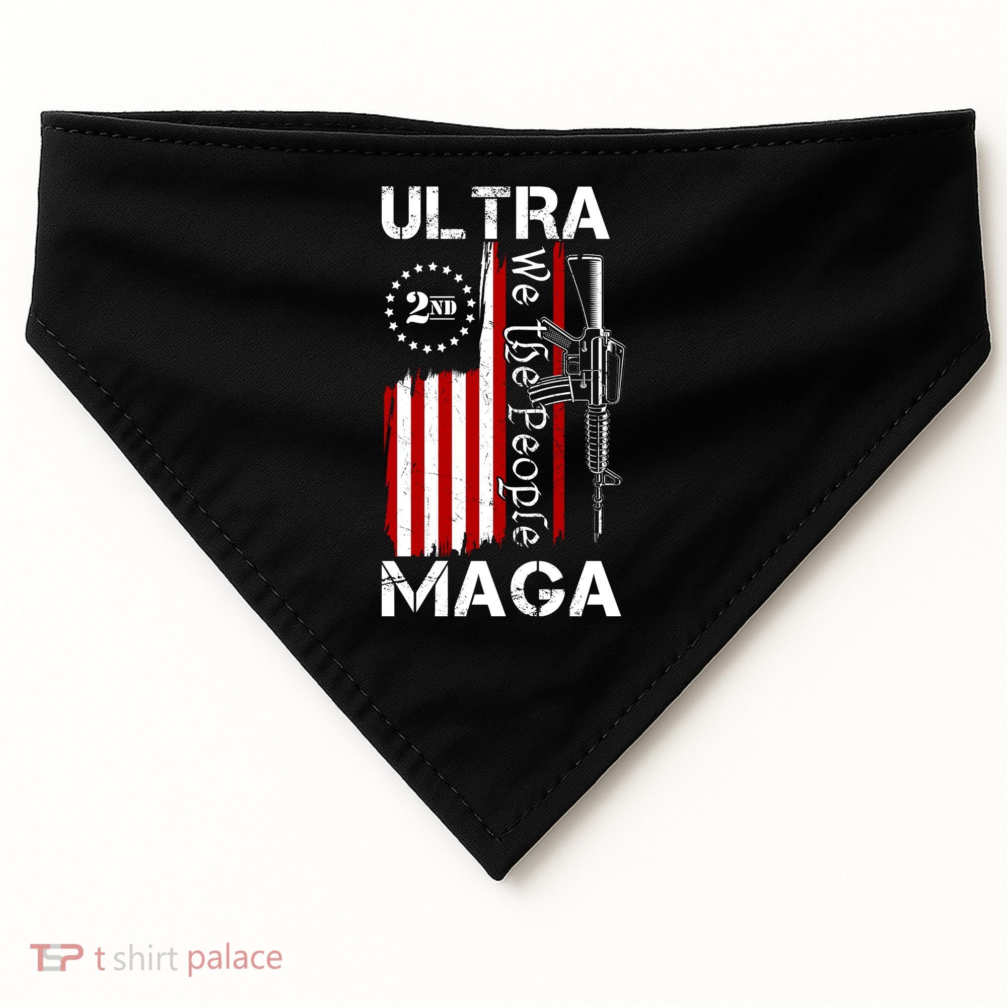 Ultra MAGA We The People 2nd Amendment USA-Made Doggie Bandana
