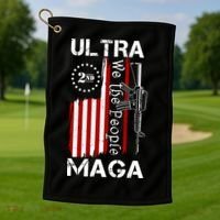 Ultra MAGA We The People 2nd Amendment Golf Towel thumb 1