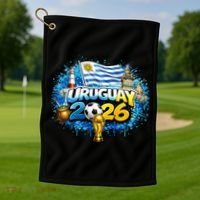URUGUAY North America Soccer Tournament 2026 Golf Towel thumb 1