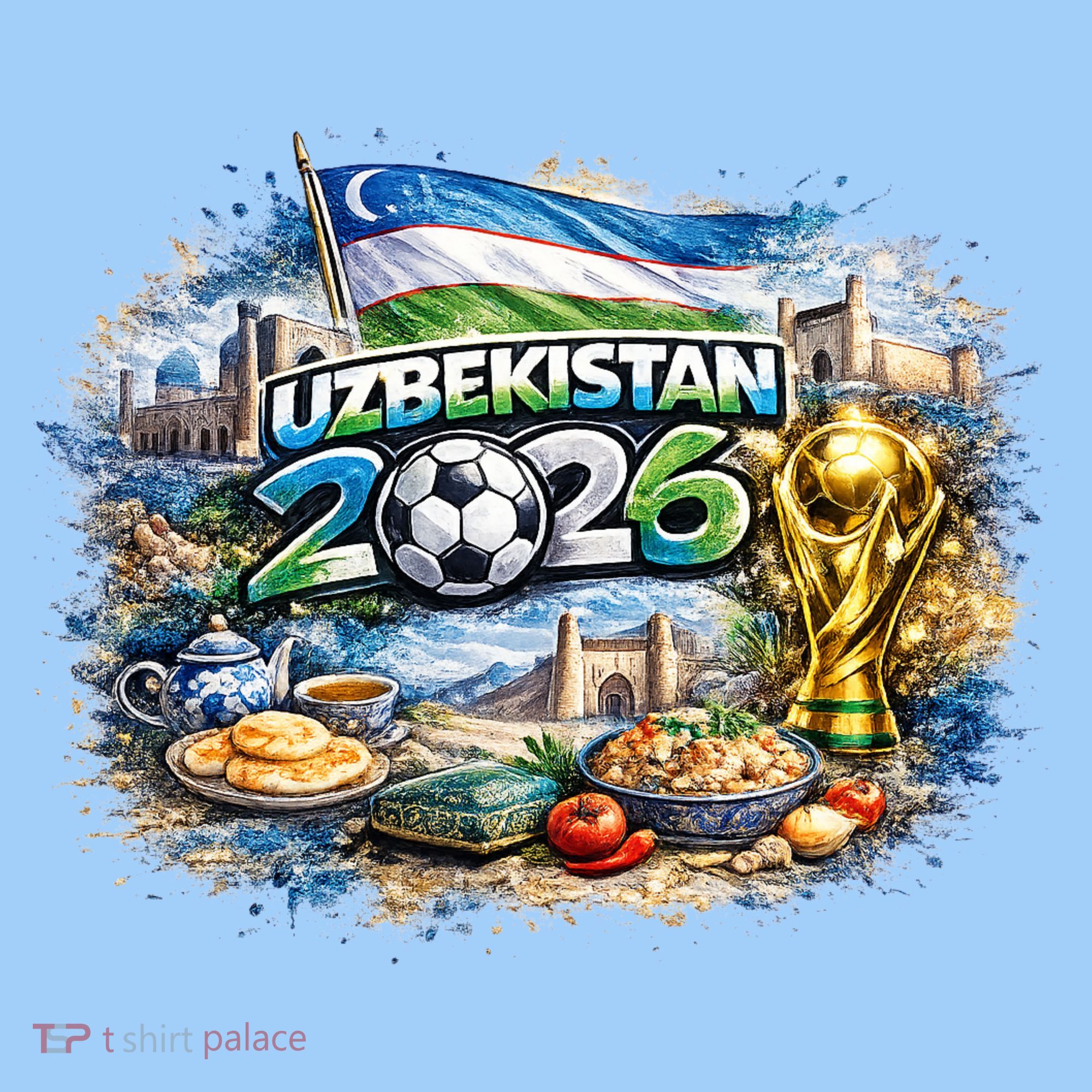 UZBEKISTAN North America Soccer Tournament 2026 T-Shirt