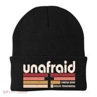 Unafraid I Know Who Holds Tomorrow Christian Faith Beanie thumb 0