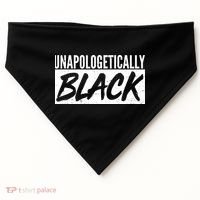Unapologetically Black USA-Made Doggie Bandana thumb 0