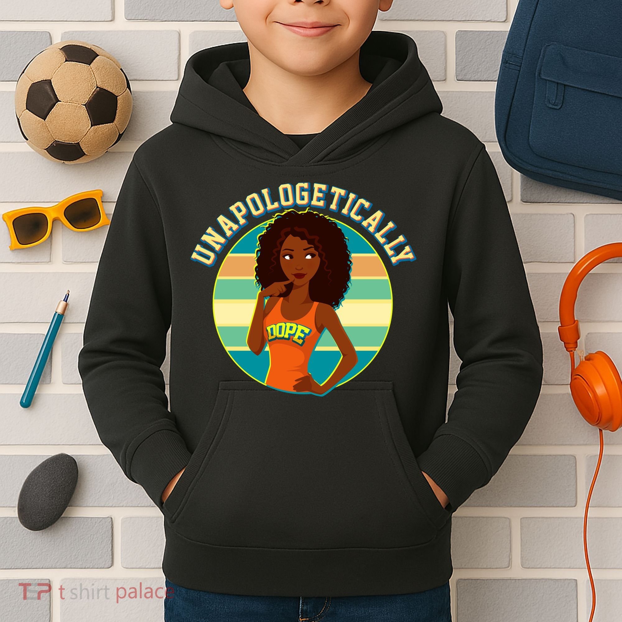 Unapologetically Dope Kids Hoodie