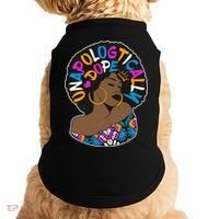 Unapologtically Dope Black Woman Stylish Afro  Doggie Tank thumb 0