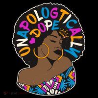 Unapologtically Dope Black Woman Stylish Afro  Women's Hoodie thumb 2