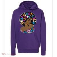 Unapologtically Dope Black Woman Stylish Afro  Hoodie thumb 0