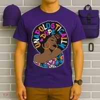 Unapologtically Dope Black Woman Stylish Afro  T-Shirt thumb 6