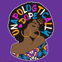 Unapologtically Dope Black Woman Stylish Afro  Mousepad thumb 1