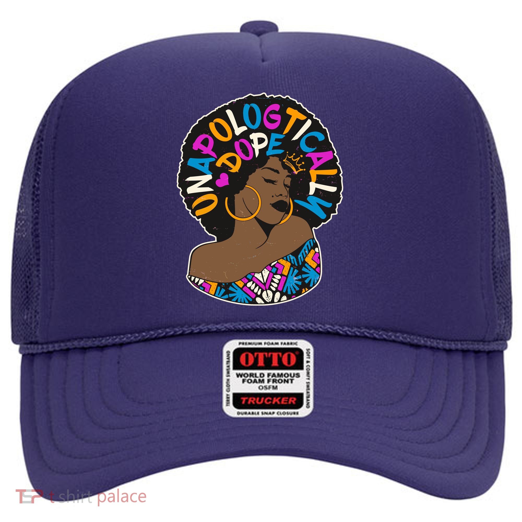 Unapologtically Dope Black Woman Stylish Afro  Hat