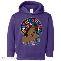 Unapologtically Dope Black Woman Stylish Afro  Toddler Hoodie thumb 0