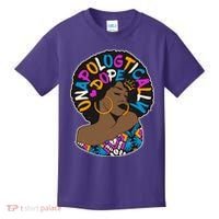 Unapologtically Dope Black Woman Stylish Afro  Kids T-Shirt thumb 0