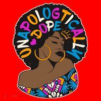 Unapologtically Dope Black Woman Stylish Afro  Santa Hat thumb 1