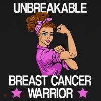 Unbreakable Breast Cancer Warrior Long Sleeve Shirt thumb 2