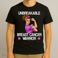 Unbreakable Breast Cancer Warrior T-Shirt thumb 3