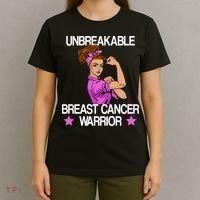 Unbreakable Breast Cancer Warrior T-Shirt thumb 4