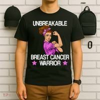 Unbreakable Breast Cancer Warrior T-Shirt thumb 6