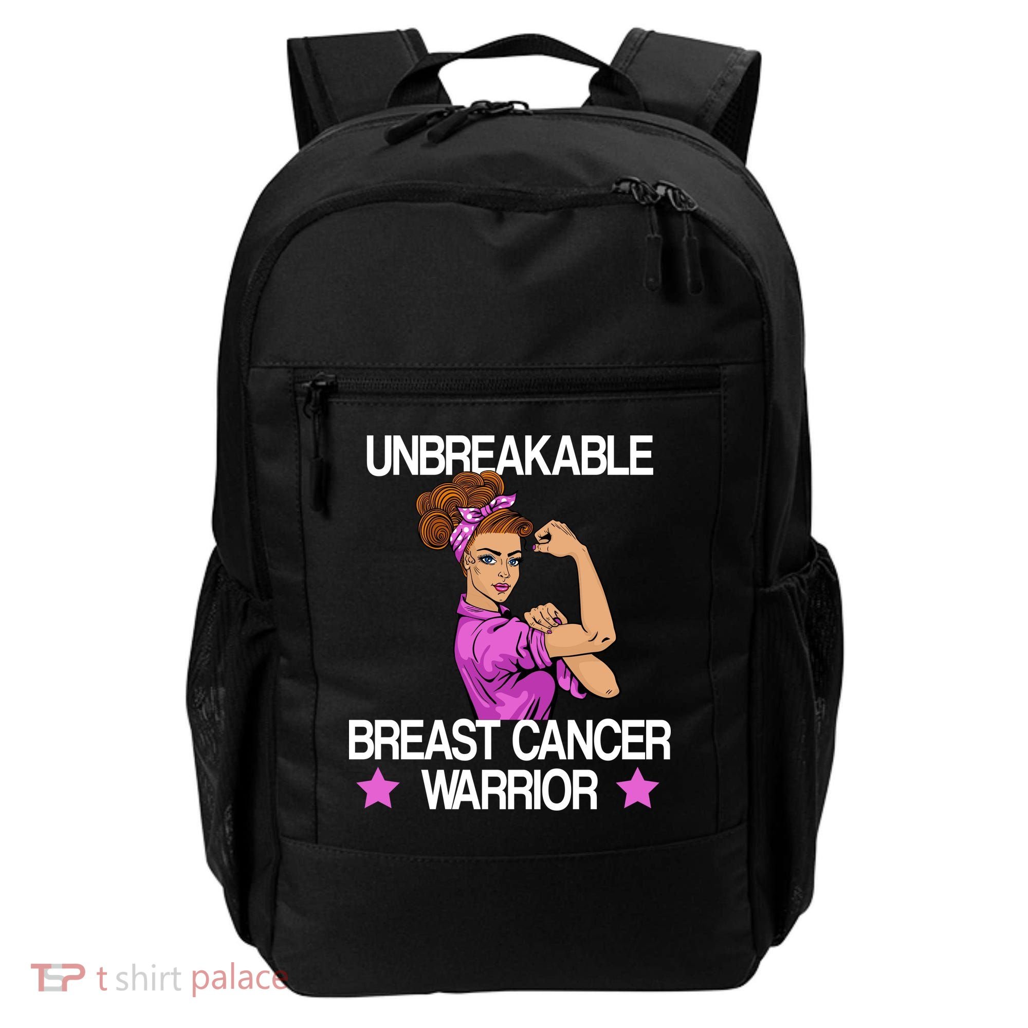 Unbreakable Breast Cancer Warrior Backpack
