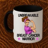 Unbreakable Breast Cancer Warrior Coffee Mug thumb 2