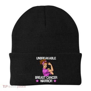 Unbreakable Breast Cancer Warrior Beanie