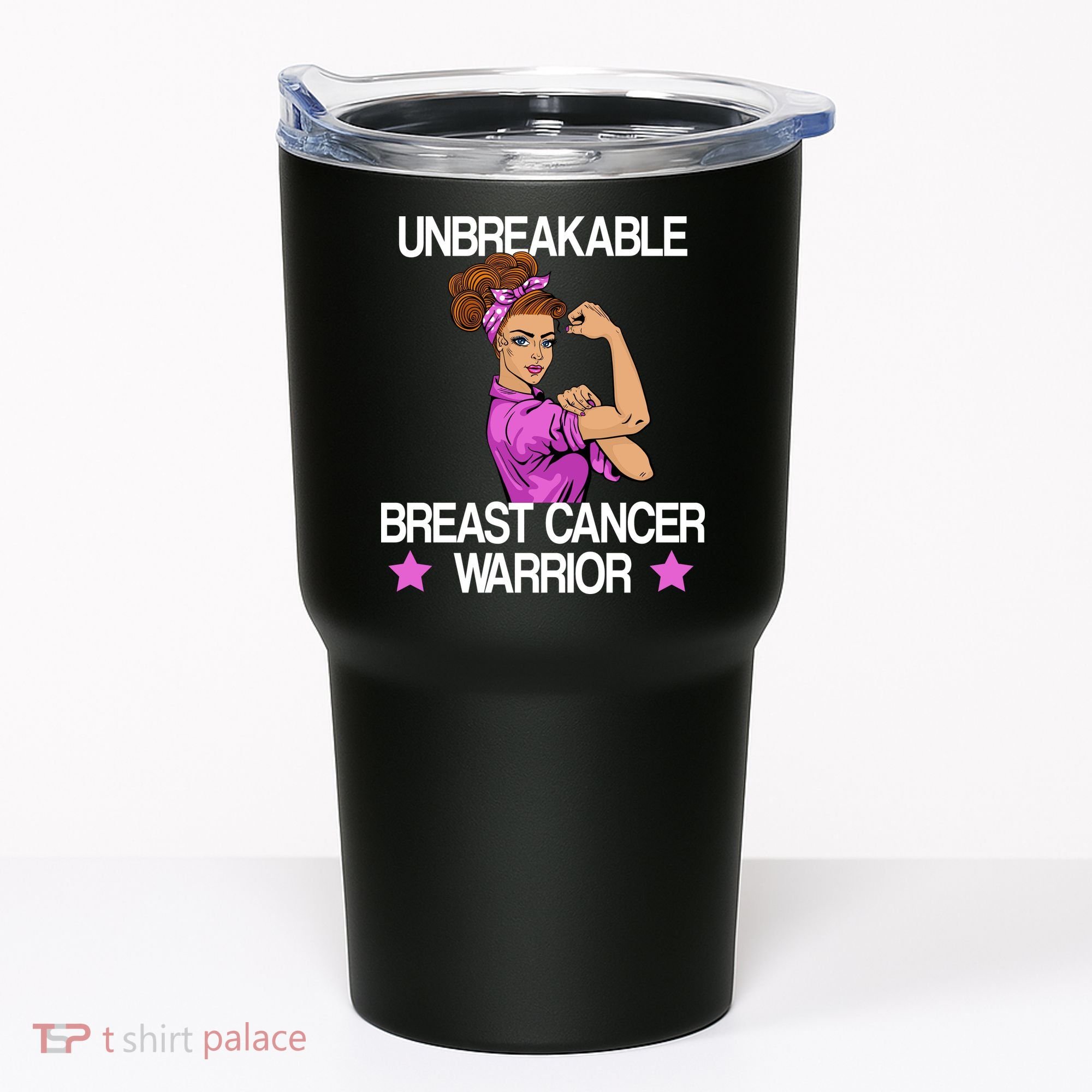 Unbreakable Breast Cancer Warrior Tumbler