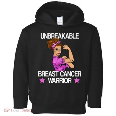 Unbreakable Breast Cancer Warrior Toddler Hoodie